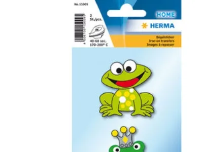 HERMA 15009, Grøn, 2 stk, Maximum washing temperature 40°C, Stof