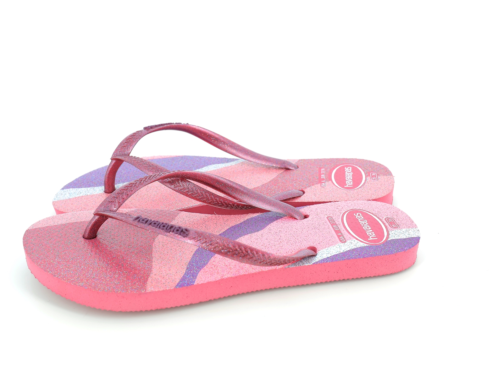 Havaianas-SLIM PALET GLOW 4145766 Plastique Rose