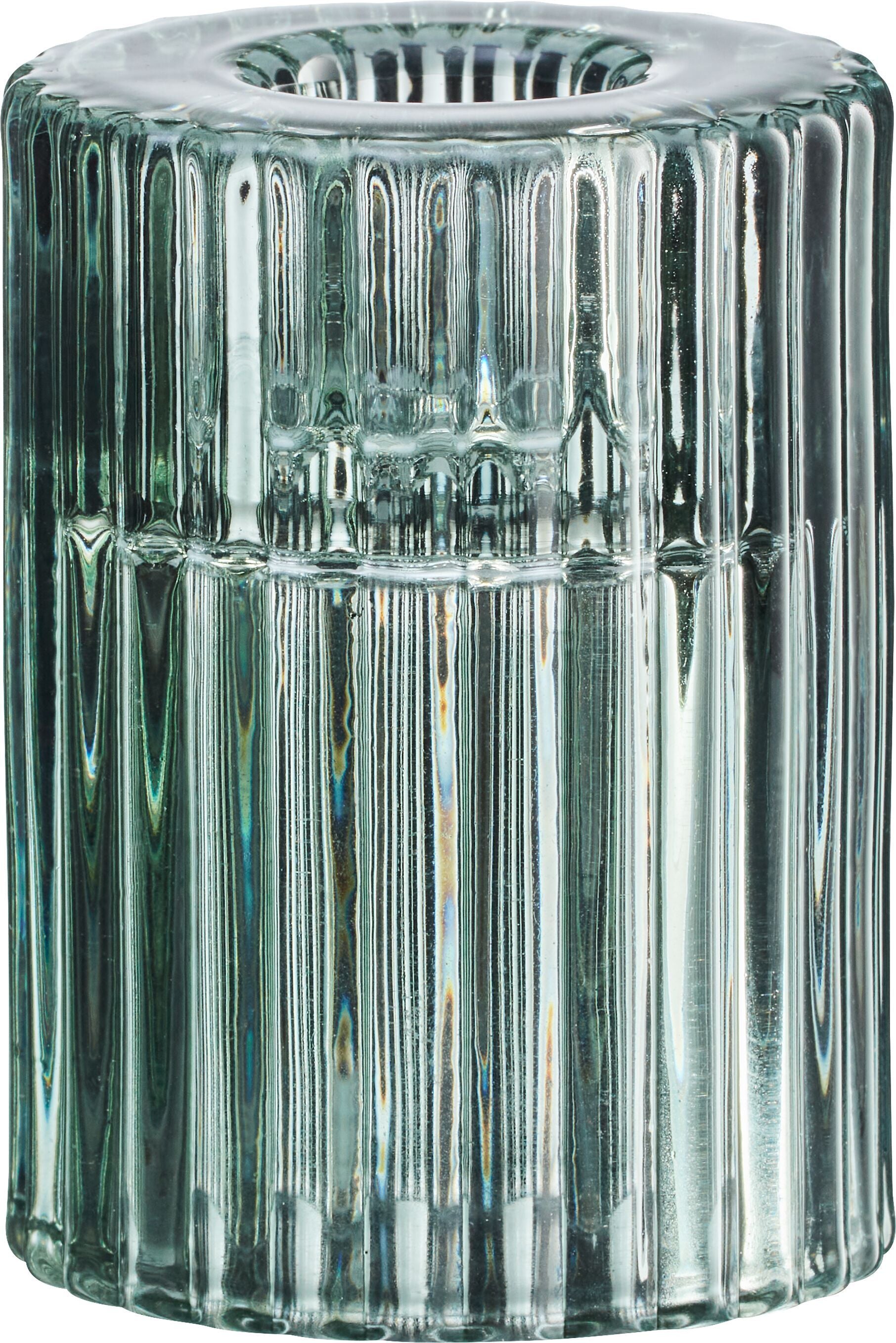 RAFFI Windlicht - Petrol / H: 8.0 cm