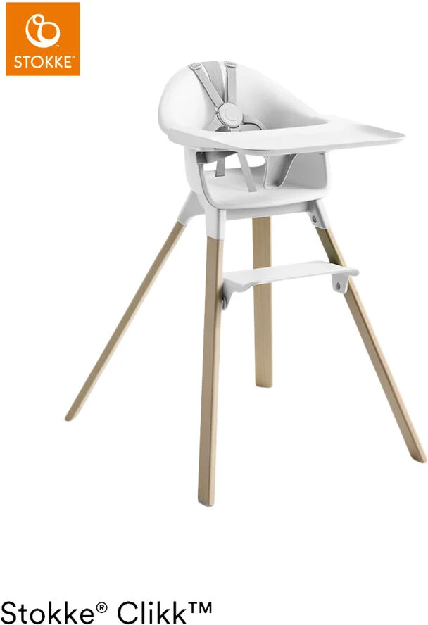 Stokke Stokke Clikk High Chair White Hvid & beige