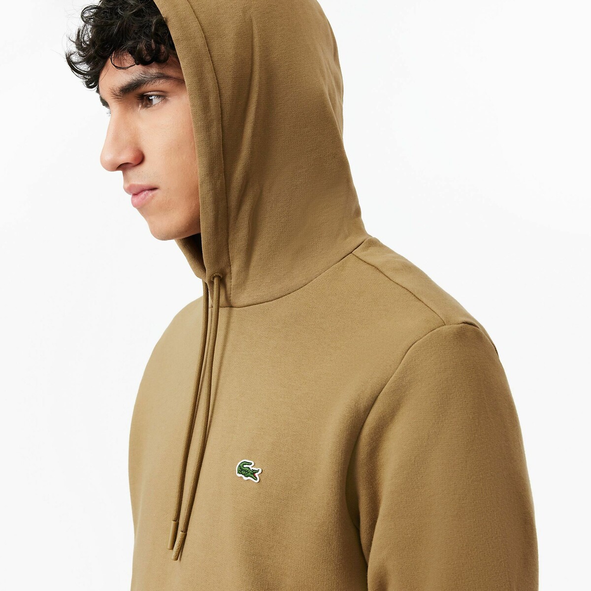Moletom com capuz de algodão LACOSTE