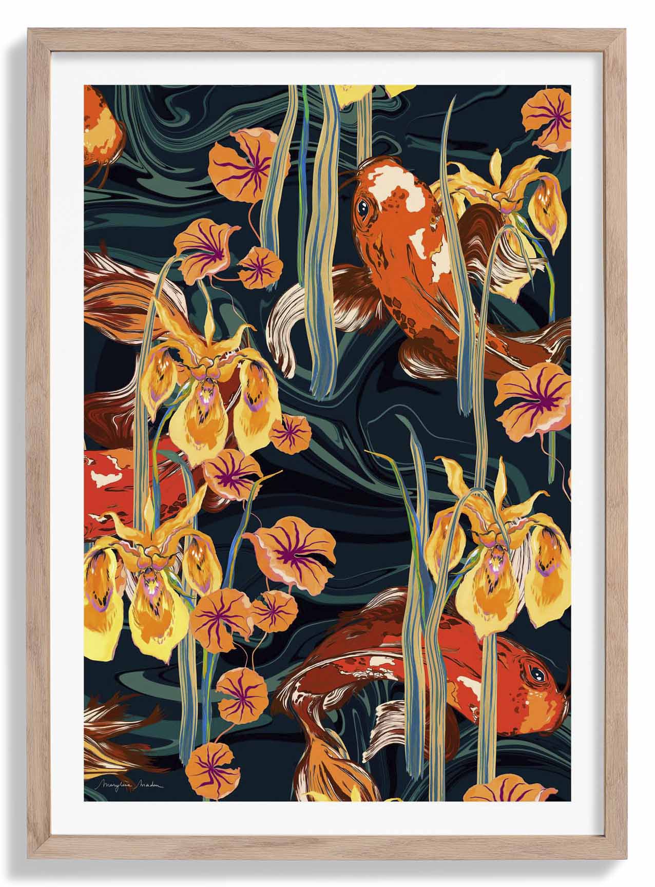 Koi-Teich Warm von MARYLENE MADOU