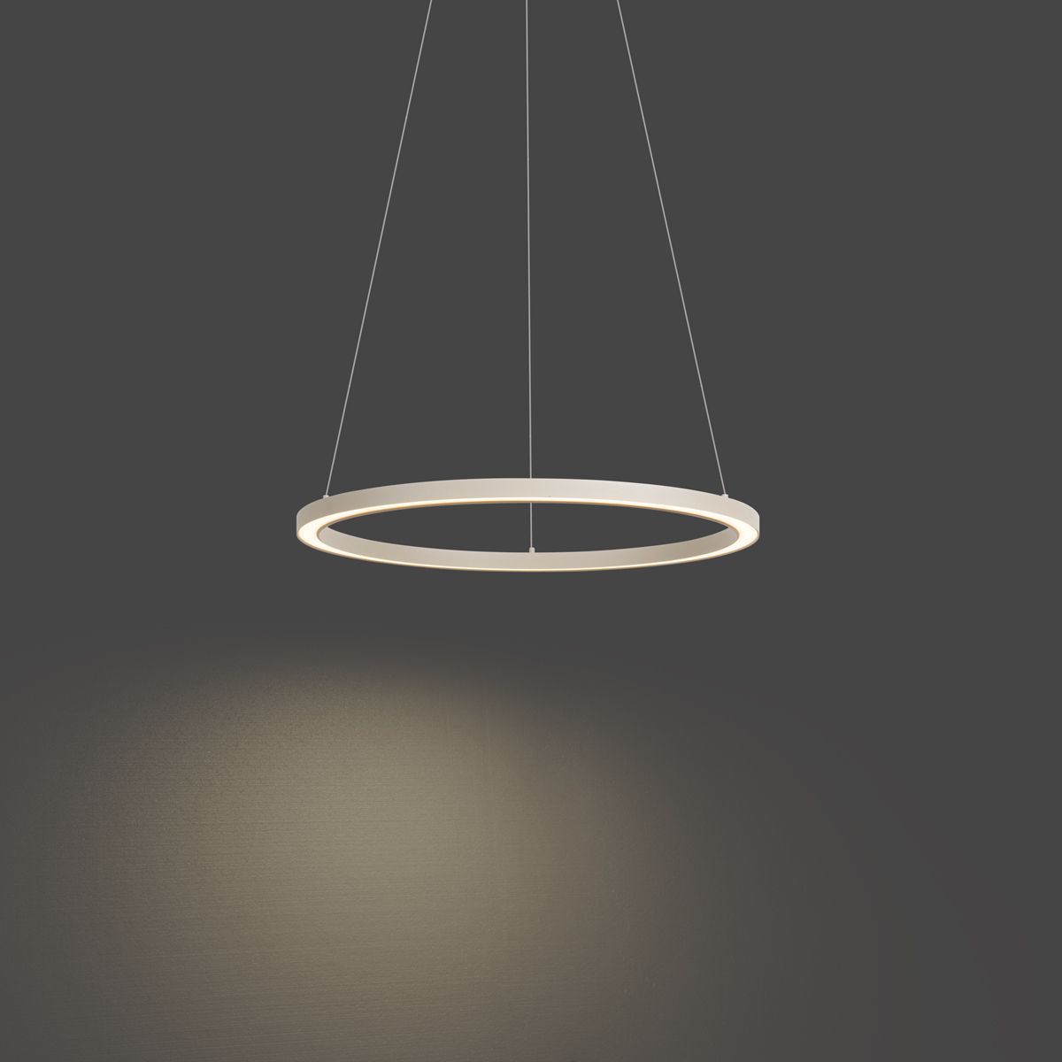 Design hanglamp beige 60cm incl. LED 3-staps dimbaar - Girello