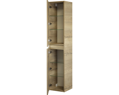 Frozen hoge kast 170x35 cm natuurlijk eiken