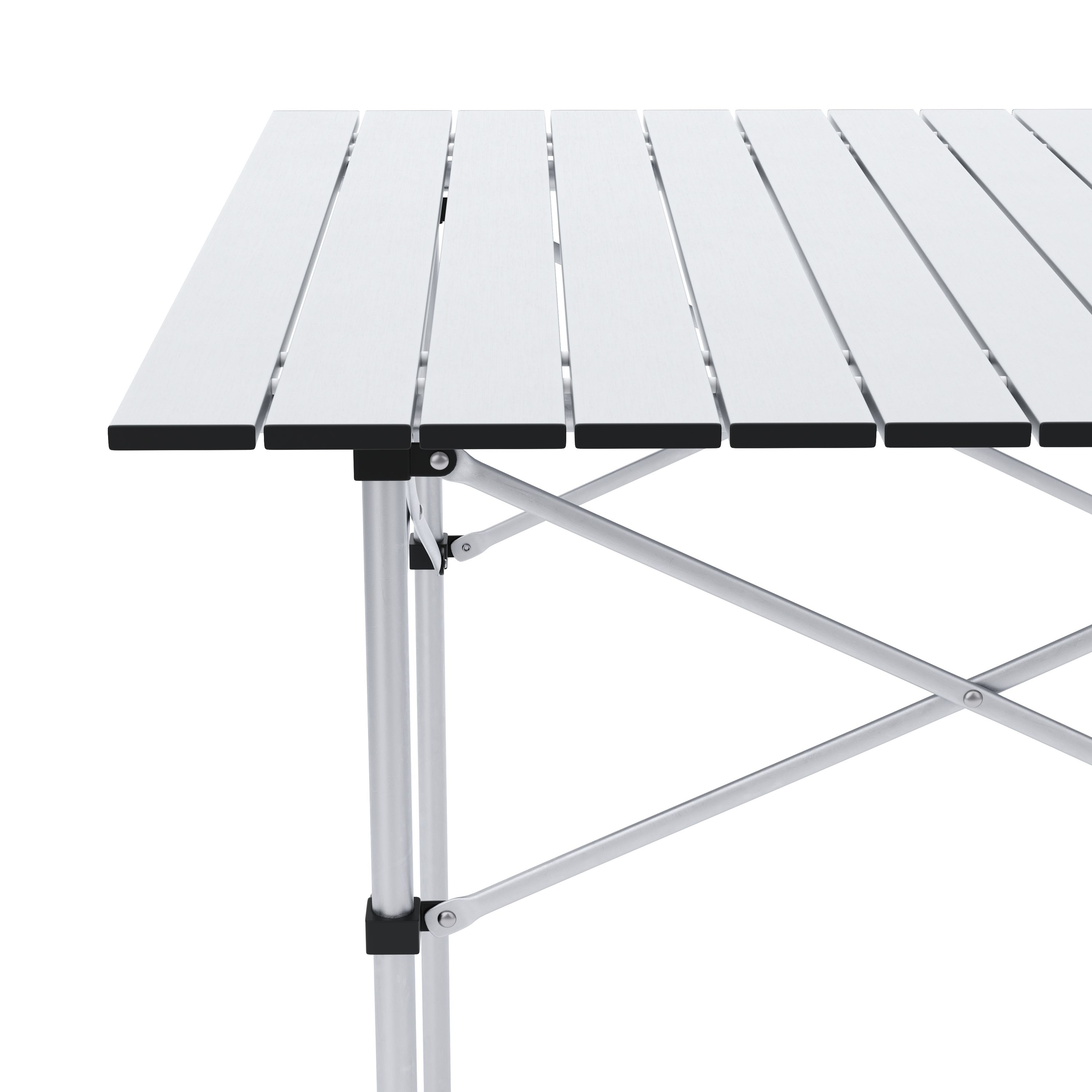 Campingtisch klappbar 70 x 70 cm silber