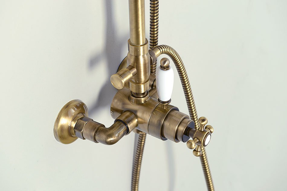 Sapho Antea opbouw regendouche 20cm brons