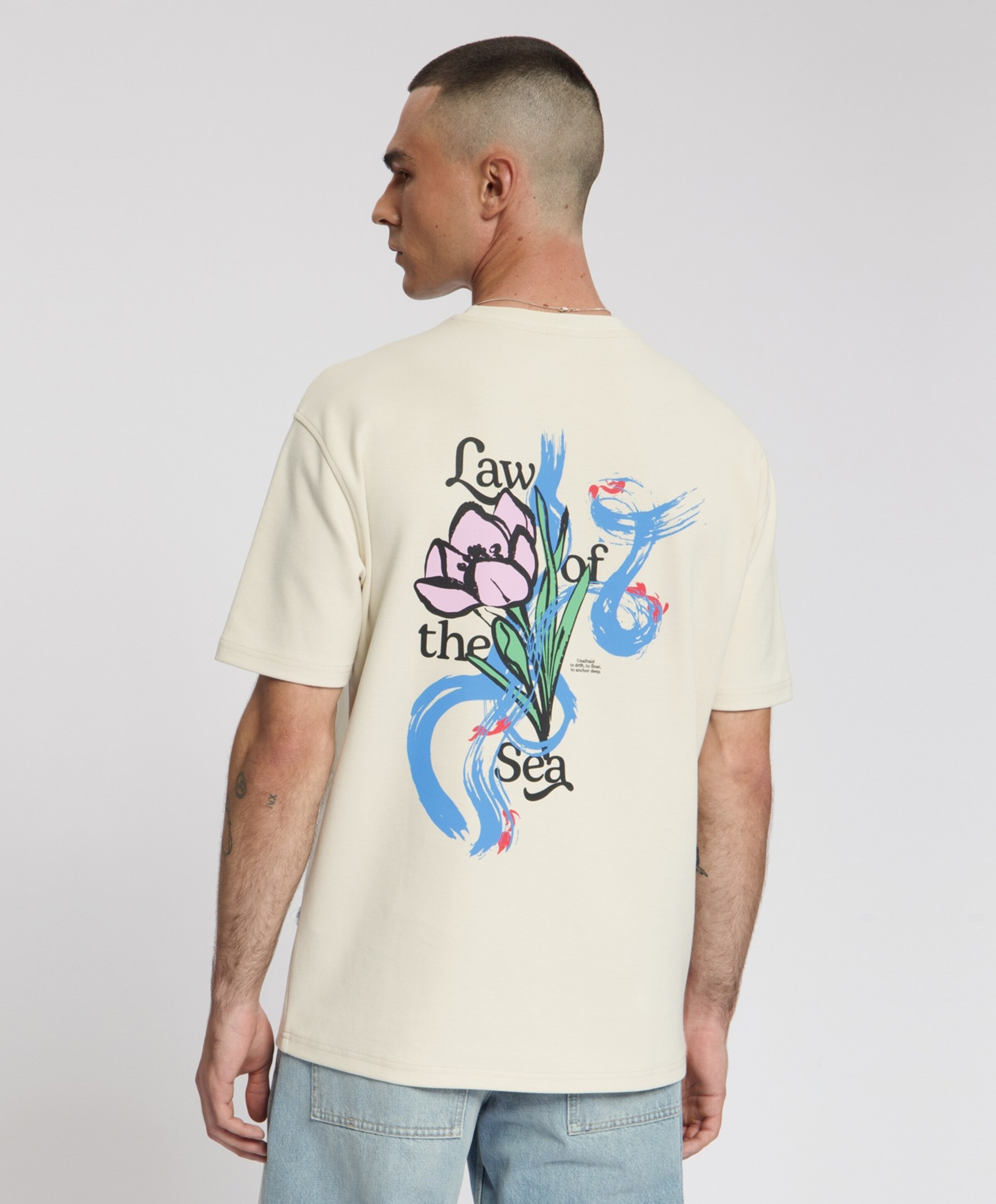 Law of the Sea Heren T-shirt beige