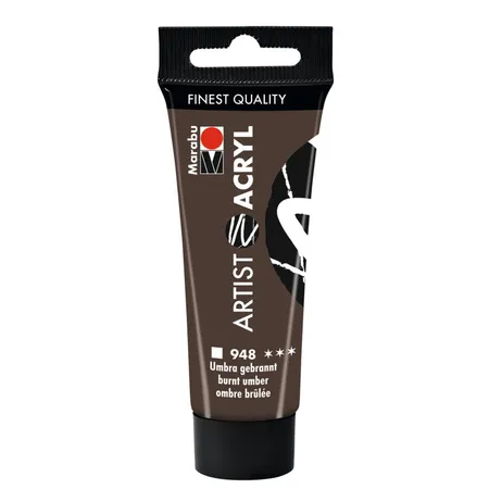 Marabu Artist Acryl, Umbra gebrannt 948, 22 ml