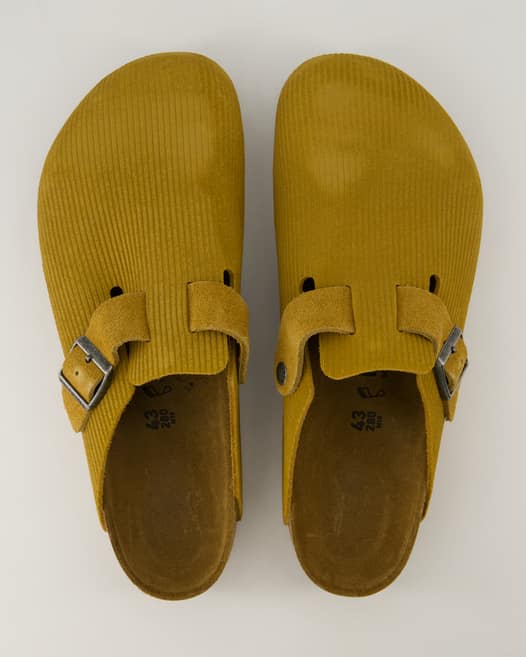 Birkenstock Boston Pantoletten in Braun