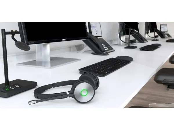 Yealink WH62 Dual - Til Microsoft Teams - headset - på øret - DECT - trådløs - Certified for Microsoft Teams