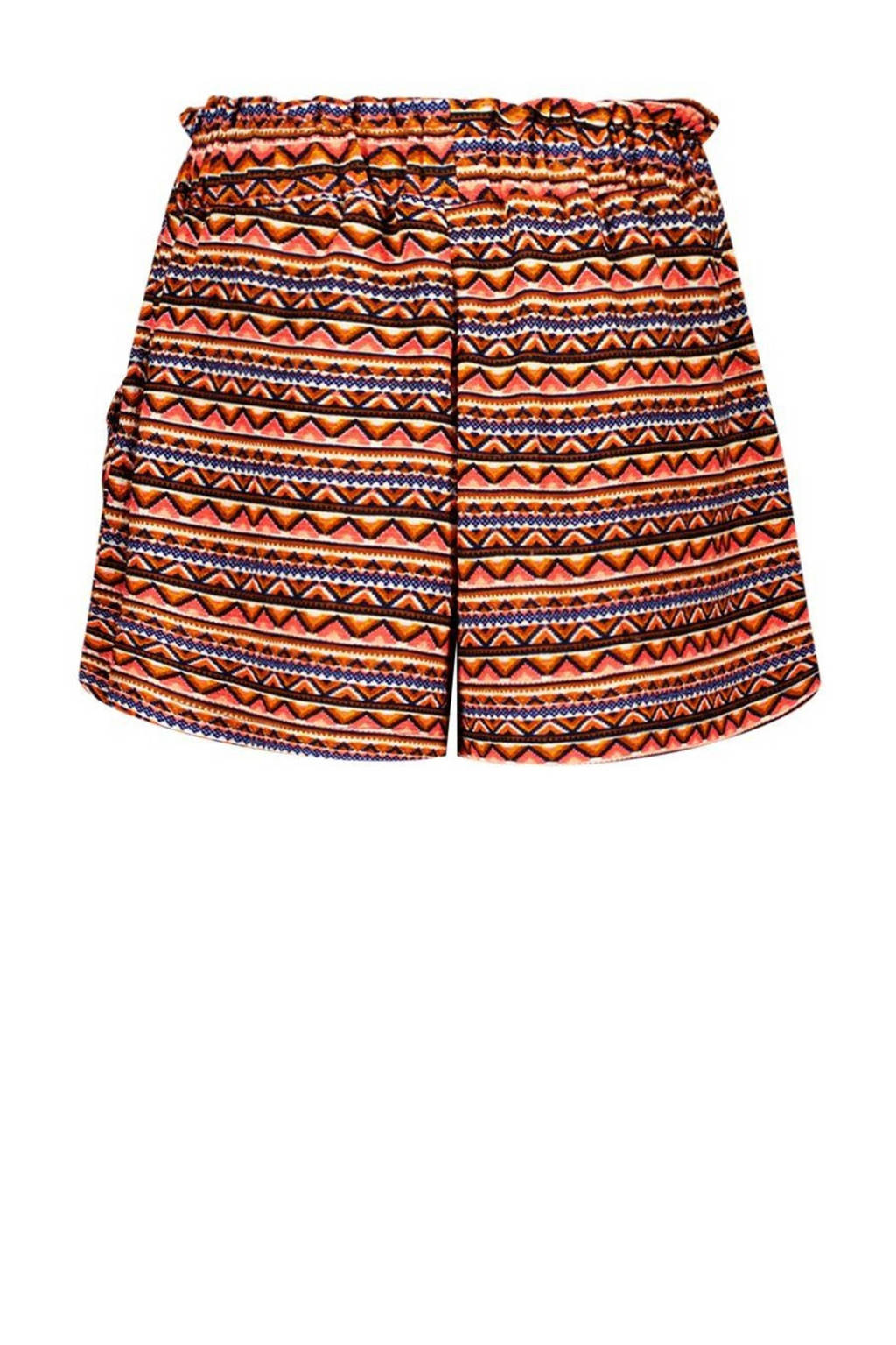 B.Nosy casual short Brigit met all over print brique/blauw