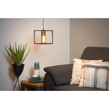 Lucide hanglamp Ruben zwart 22x22 cm (lxb)