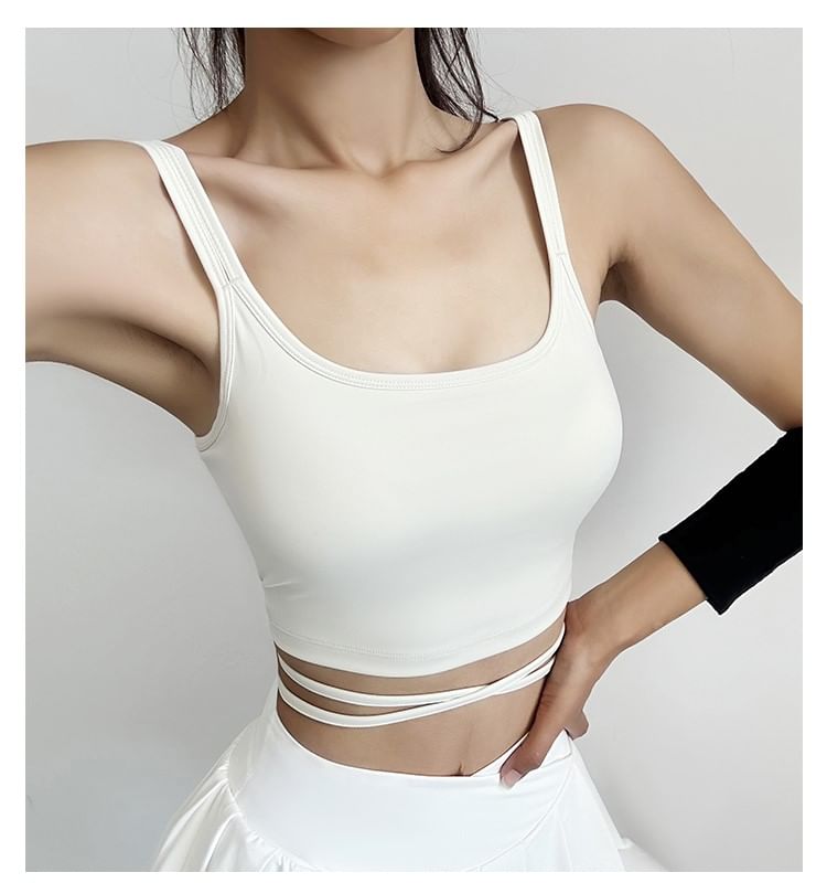 Engiko - Sport Plain Crop Camisole Top