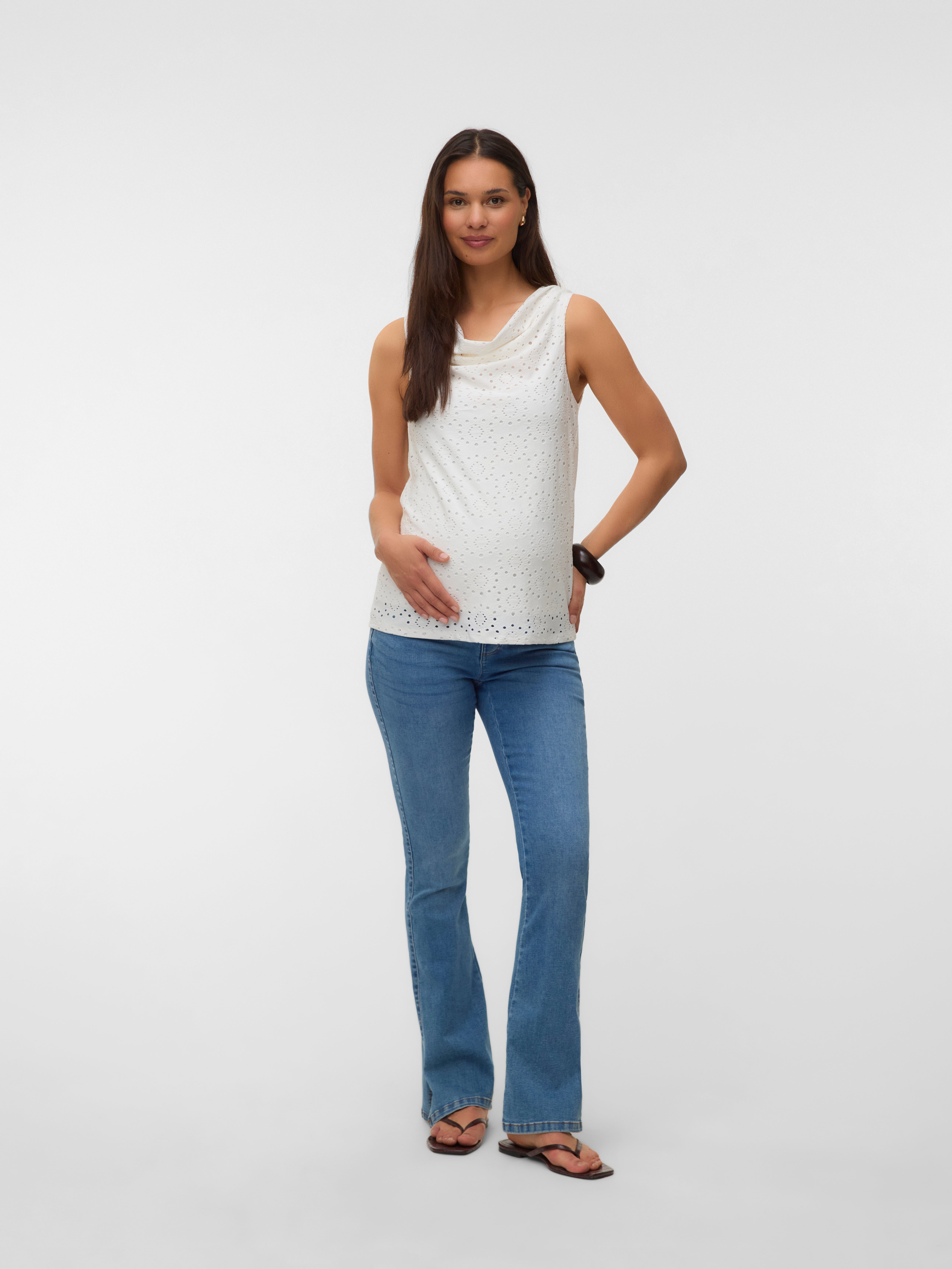 Slim fit U-Hals Top
