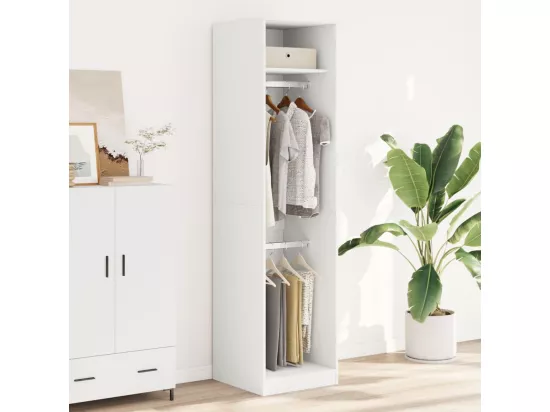 Garde-robe Blanc 50x50x200 cm Bois d'ingénierie