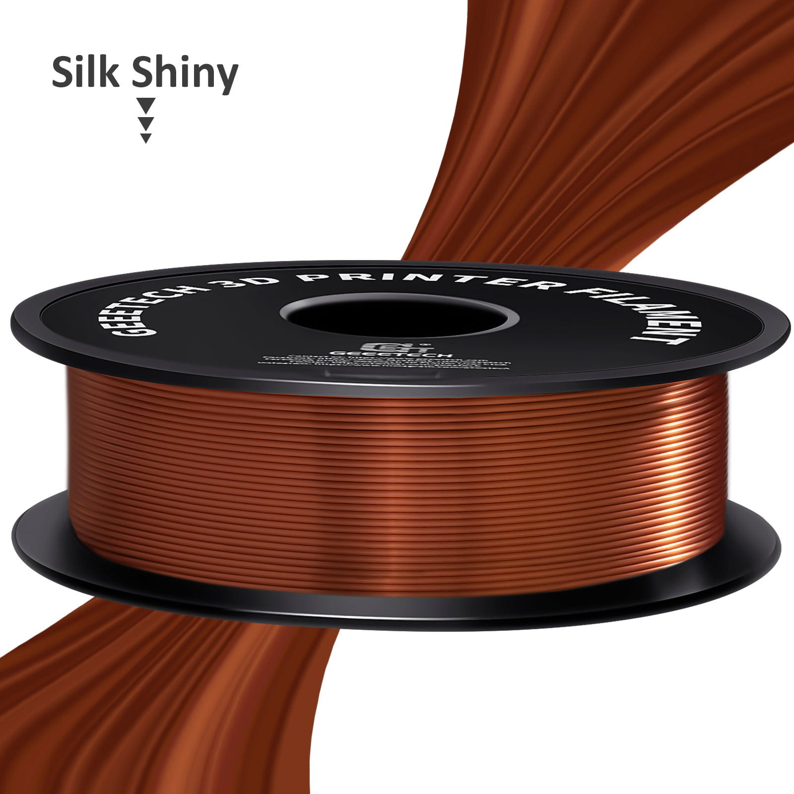 GEEETECH  PLA Silk Copper, 1,75 mm / 1000 g    Einfach zu verarbeitendes Seidenfilament