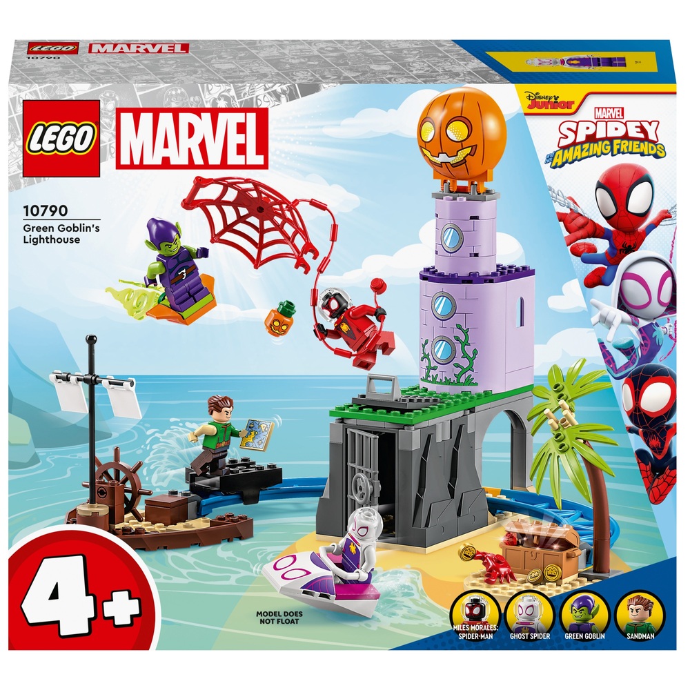 LEGO Marvel 10790 Spidey und seine Freunde: Spider-Mans Team am Leuchtturm des Grünen Kobolds