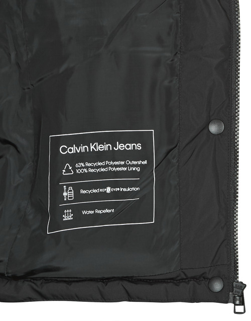 Calvin Klein Jeans - MONOLOGO NON DOWN SHORT PUFFER Negro