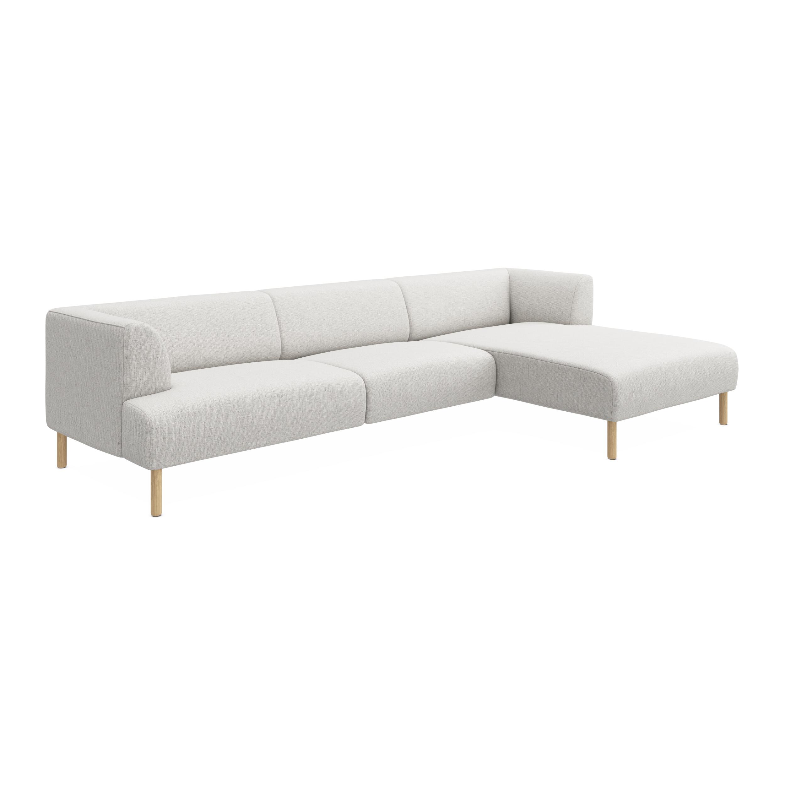 Teron højrevendt sofa med chaiselong