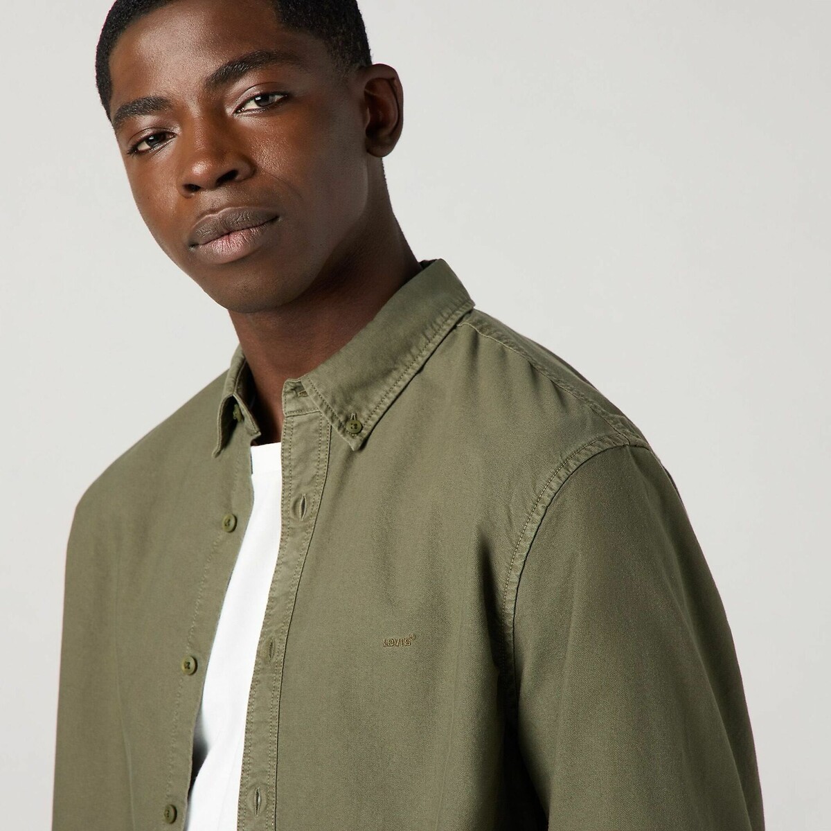 LEVI'S<br>Bainha com botão kraag Oxford relaxado