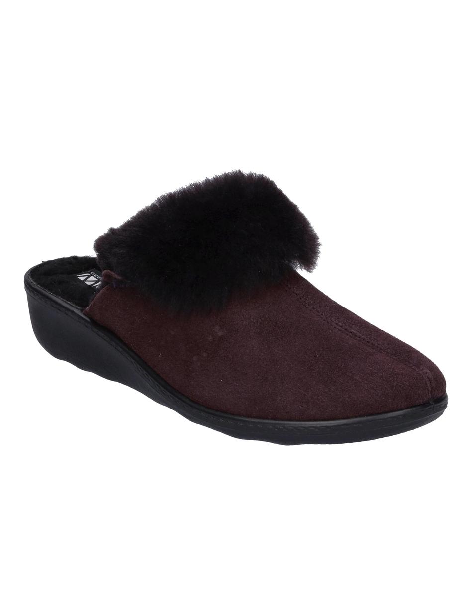 Hausschuh Avignon 306, aubergine
