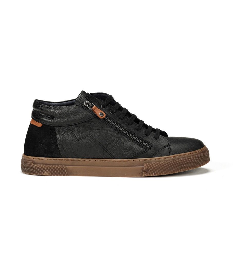 Tênis de couro Fluchos F1550 preto