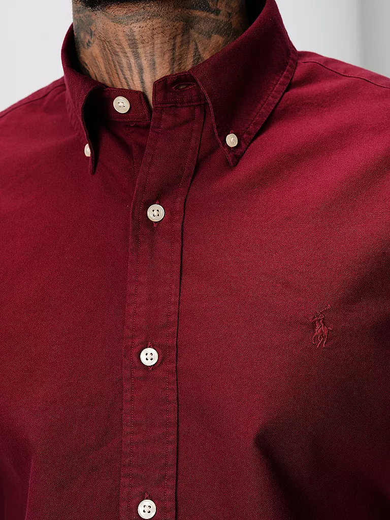 POLO RALPH LAUREN Hemd Custom Fit dunkelrot