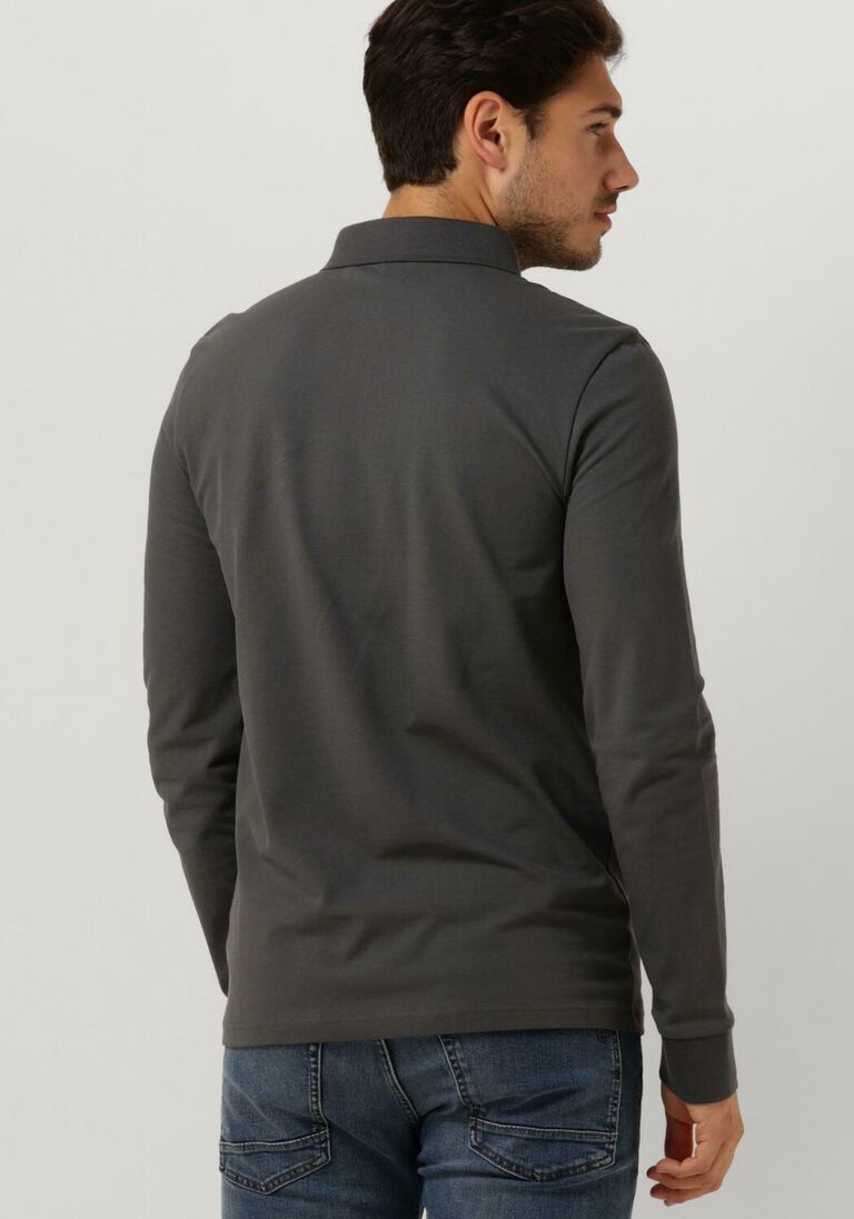 BOSS donkergrijze boss polo passerby