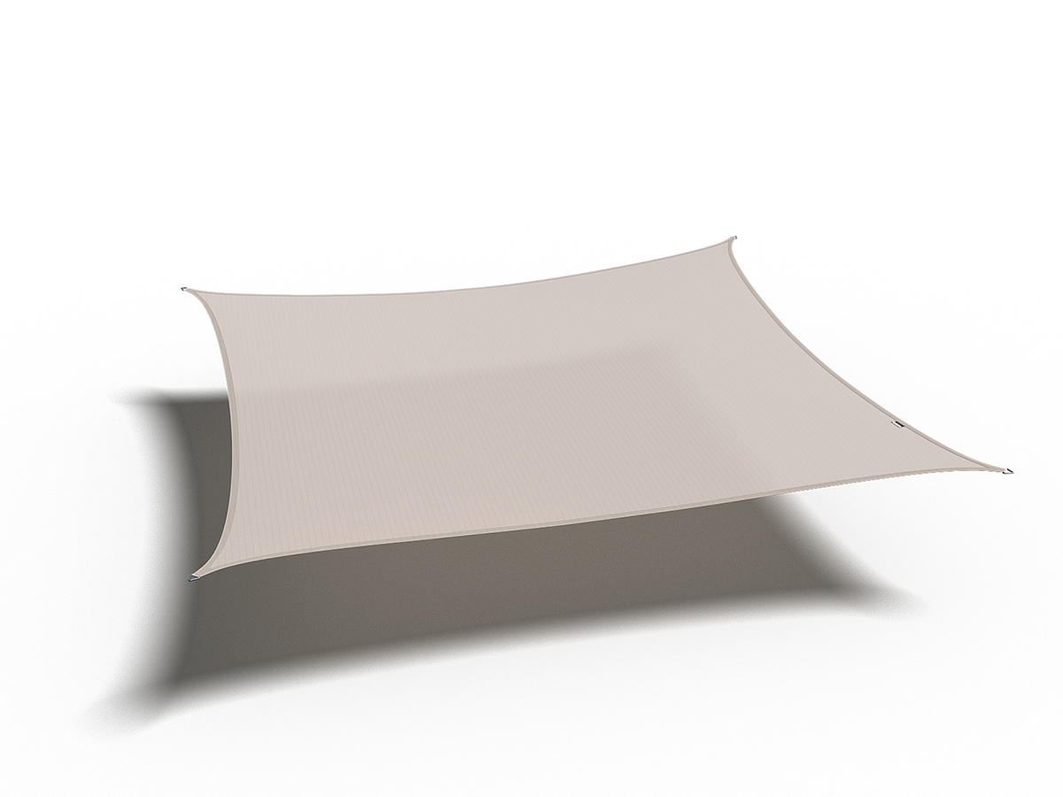 Platinum Coolfit 5x5m vierkant schaduwdoek - Greige