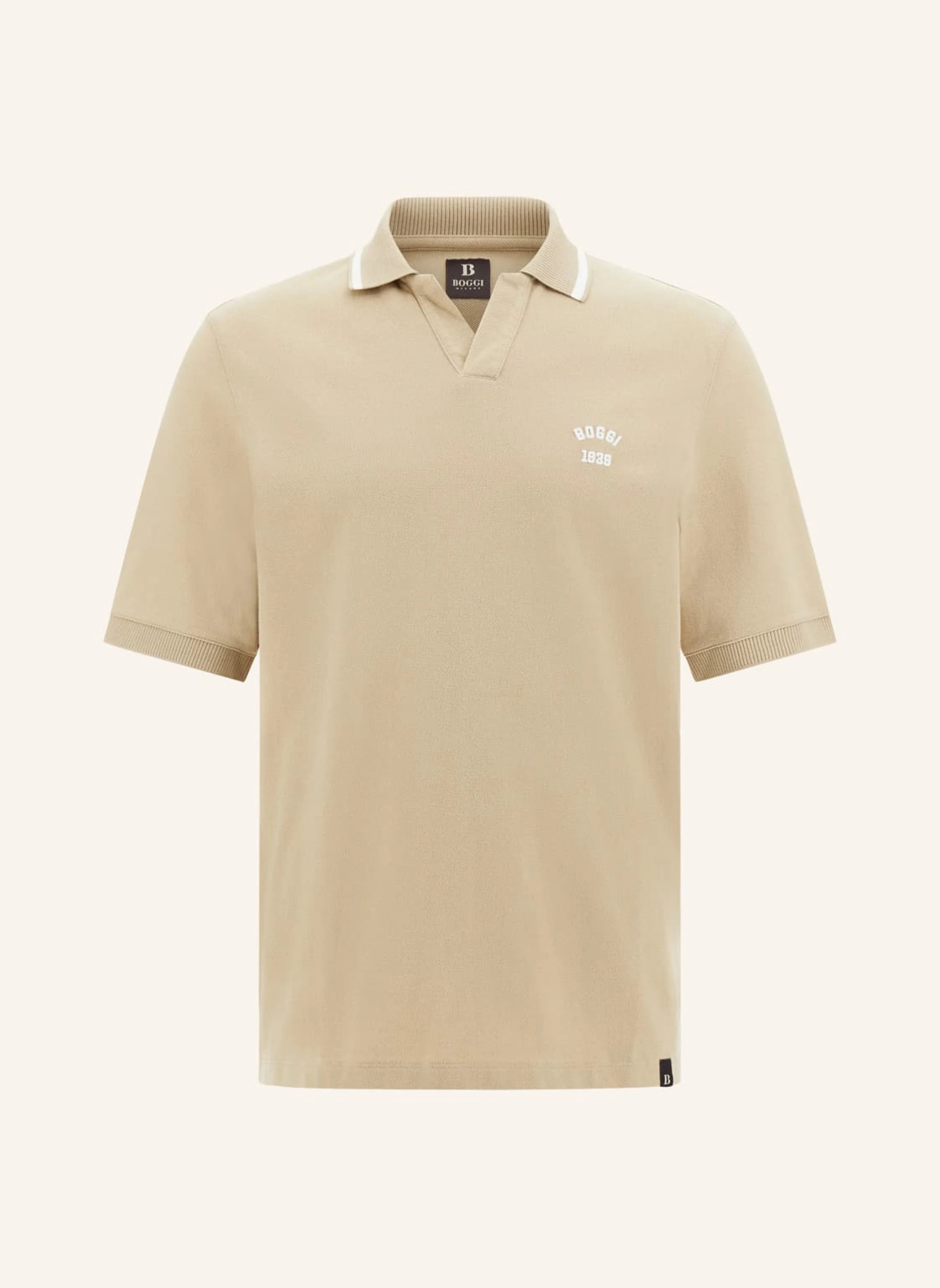 BOGGI MILANO Piqué-Poloshirt