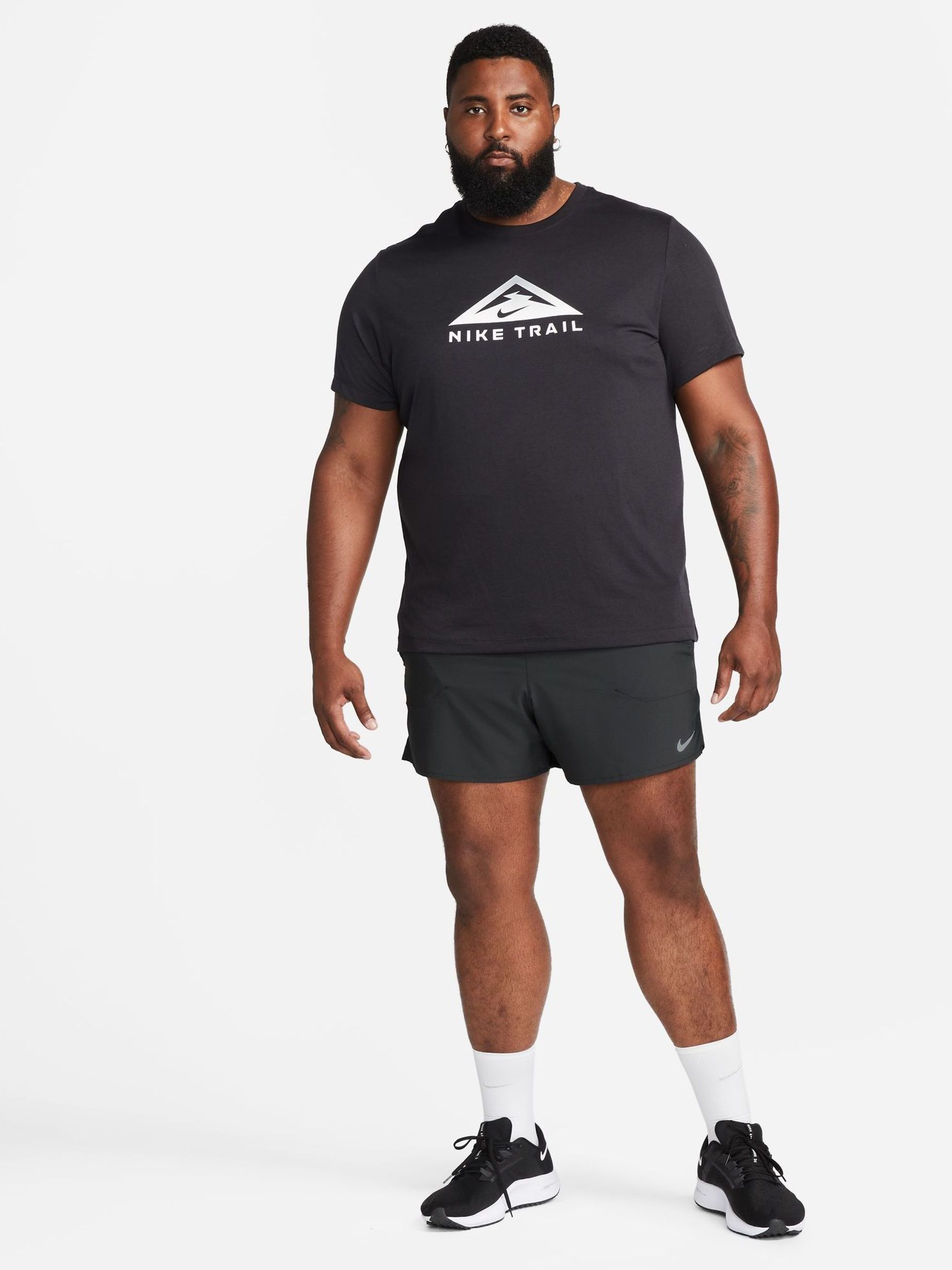 Zwart/grijs - 5 inch - Nike Dri-FIT Stride hardloopshort