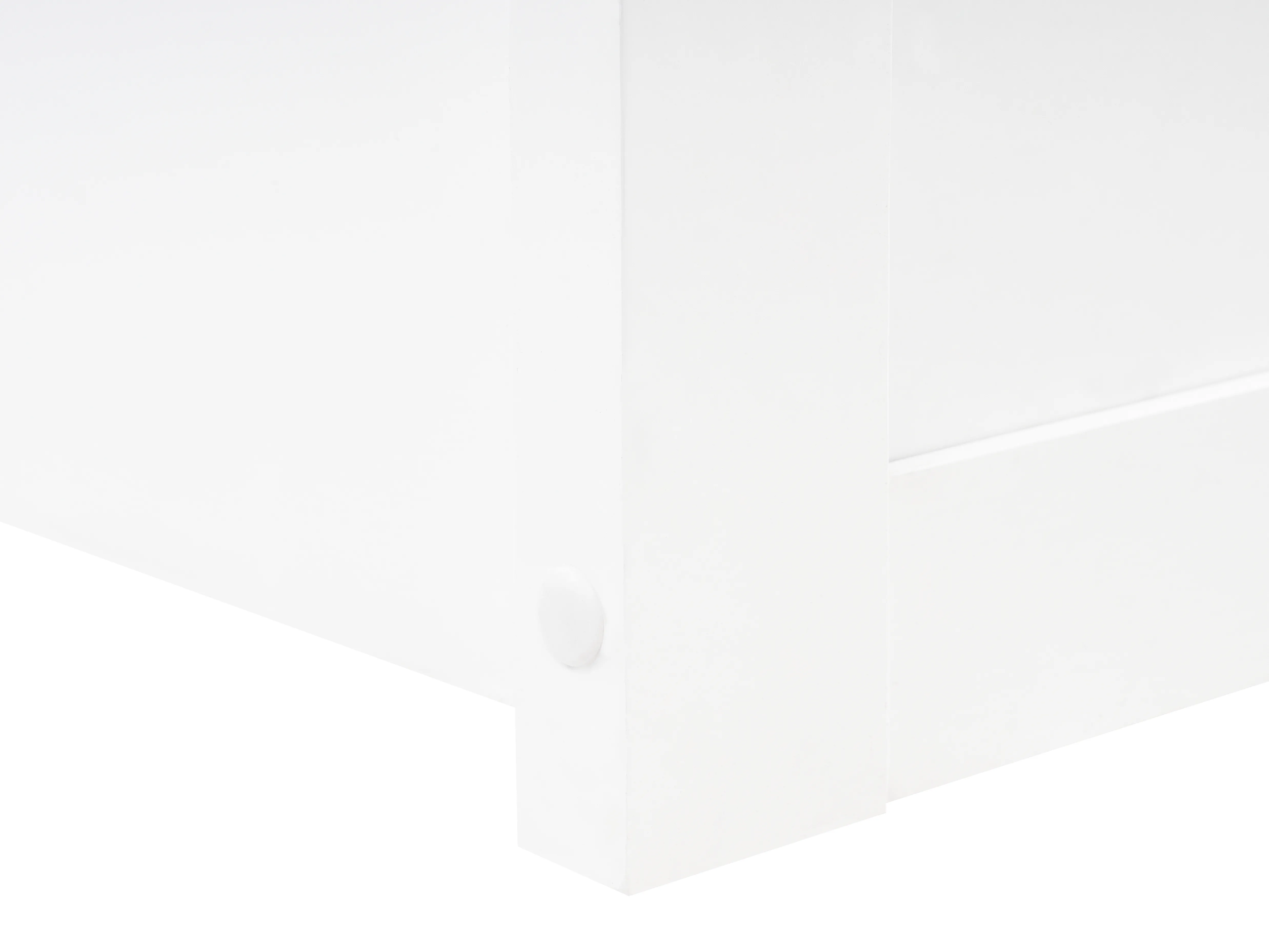 Kinderbed Huis Dennenhout ORGEVAL 90 x 200 cm met opbergruimte Wit