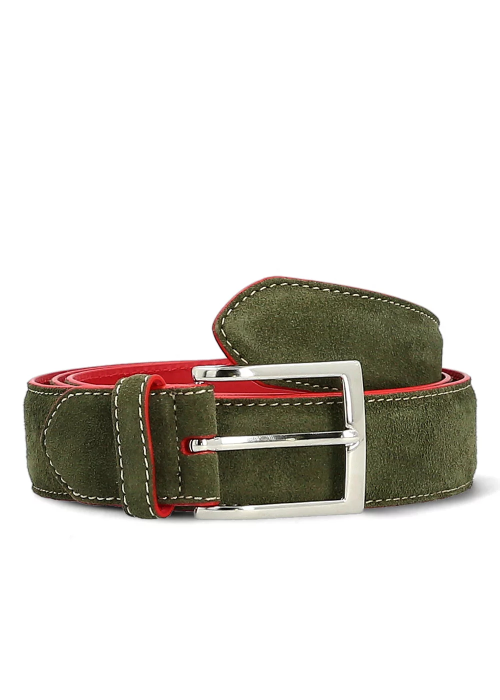 CEINTURE PABLO VELOURS KAKI