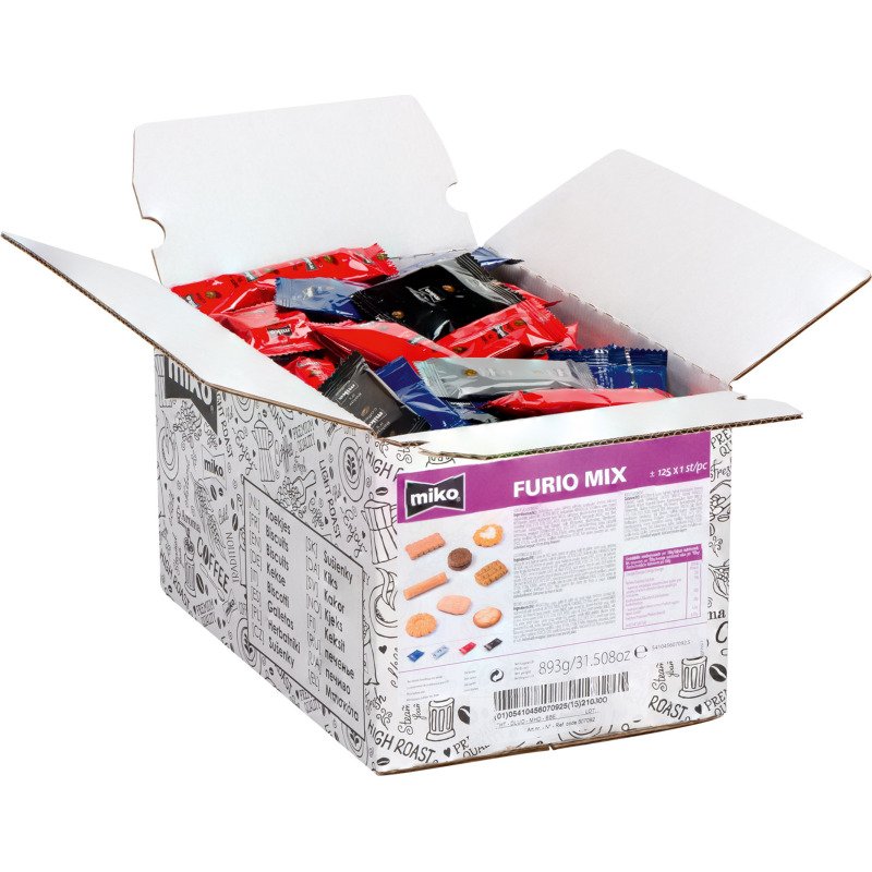Biscuits Furio assortiment Miko - Carton de 125
