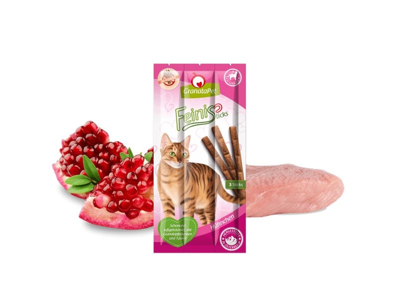 GranataPet Katzen-Snack FeiniSticks Hühnchen 15 g Ergänzungsfuttermittel für Katzen