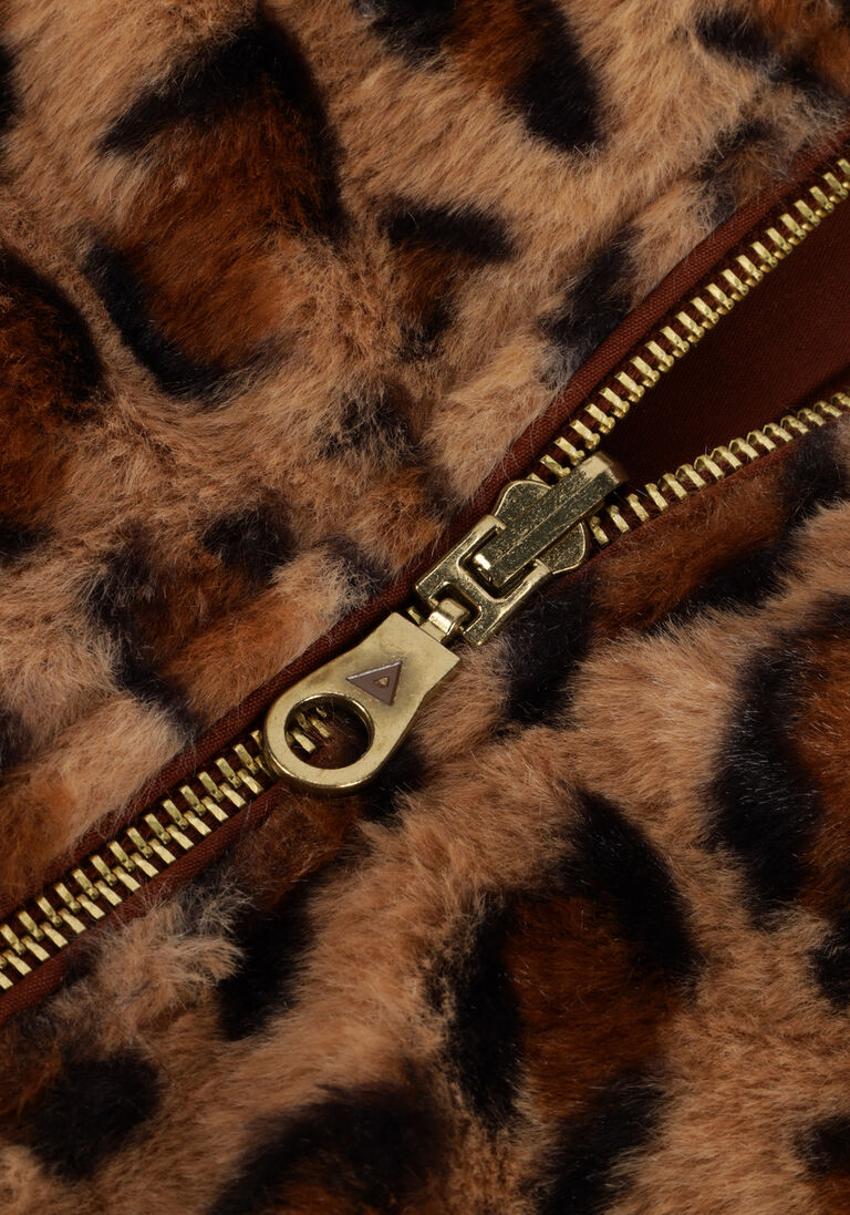 AMMEHOELA camel ammehoela faux fur jas am.lola.06