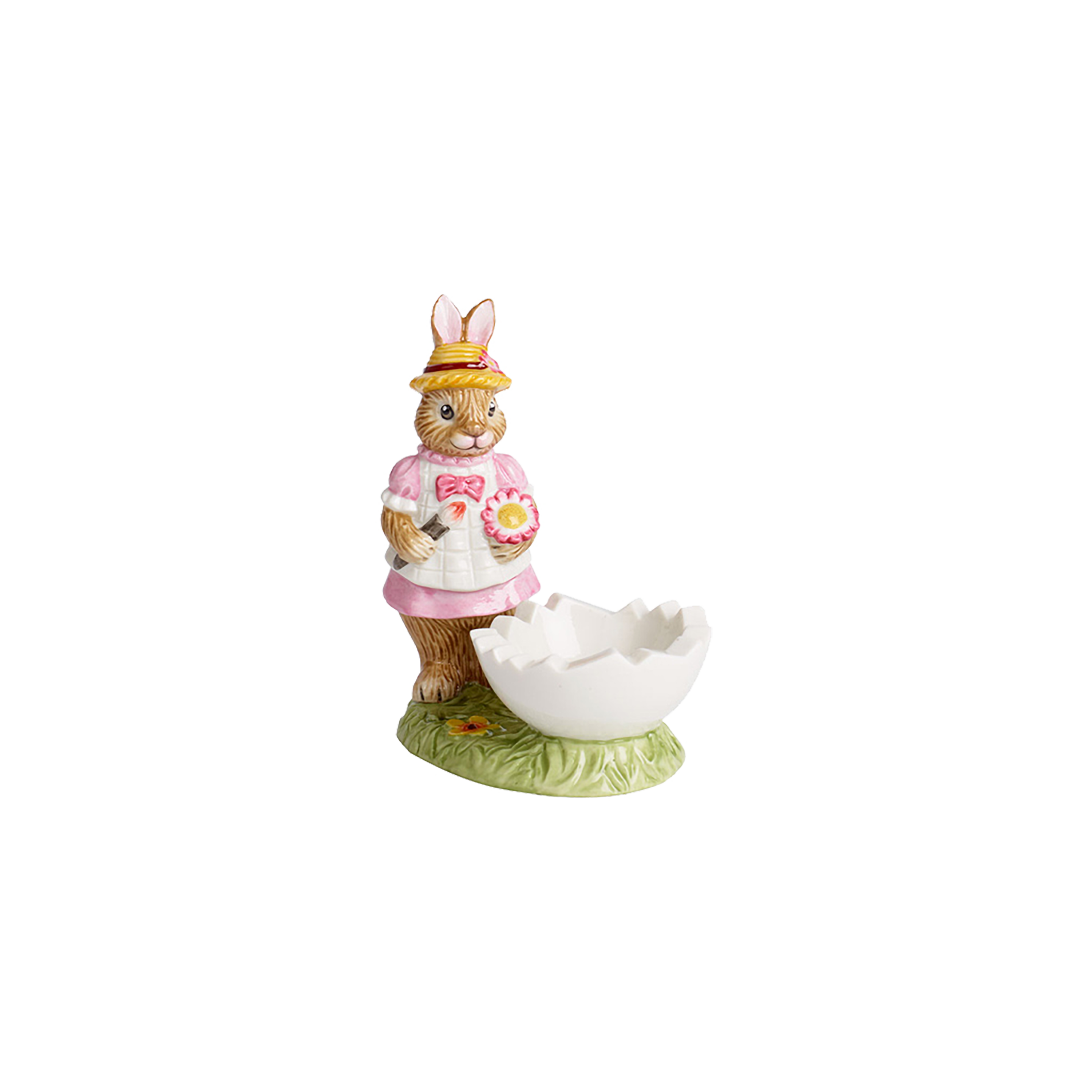Bunny Tales Egg cup plate Multi-colored, porcelain