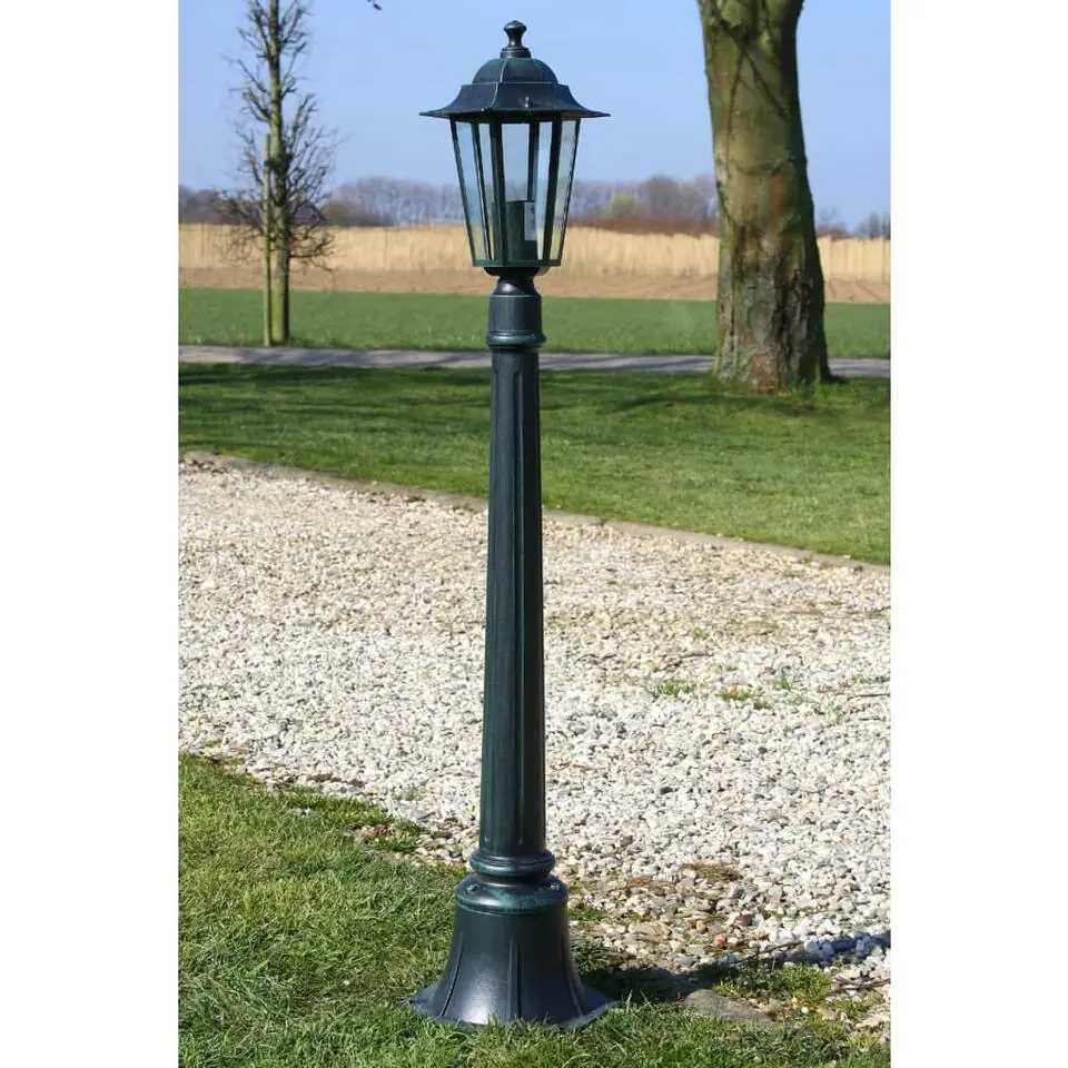 vidaXL - Tuinlamp - Groen - Aluminium