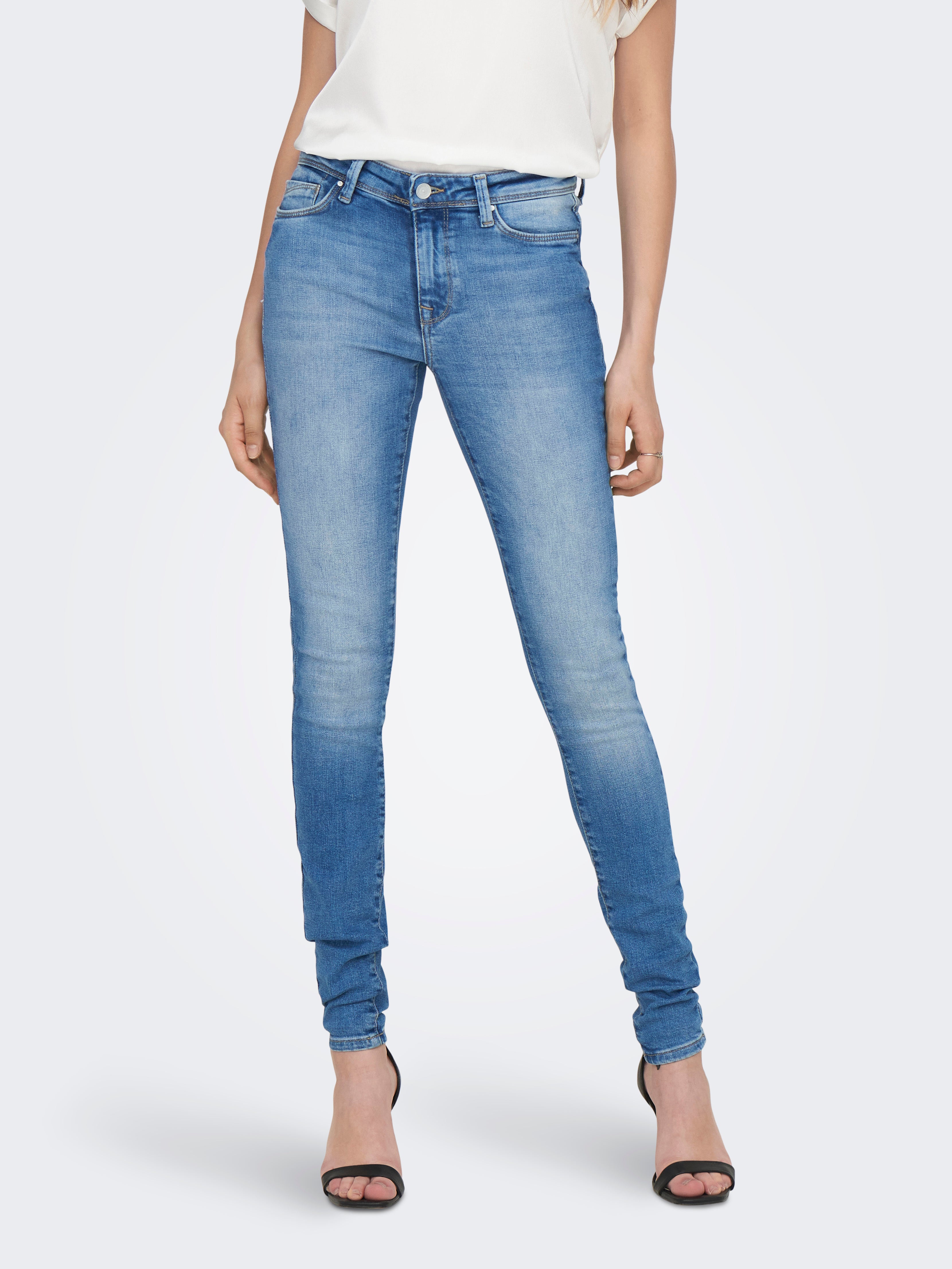 ONLSHAPE Mittlere Taille Skinny Fit Jeans Light Medium Blue Denim