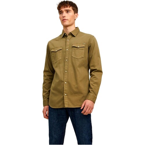 Jack & Jones - CAMISA VAQUERA HOMBRE JACK & JONES 12138115 Verde