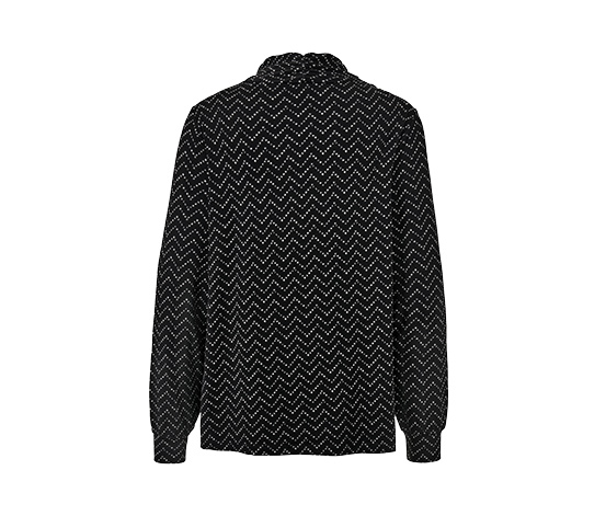 Langarmshirt mit V-Ausschnitt, Alloverprint