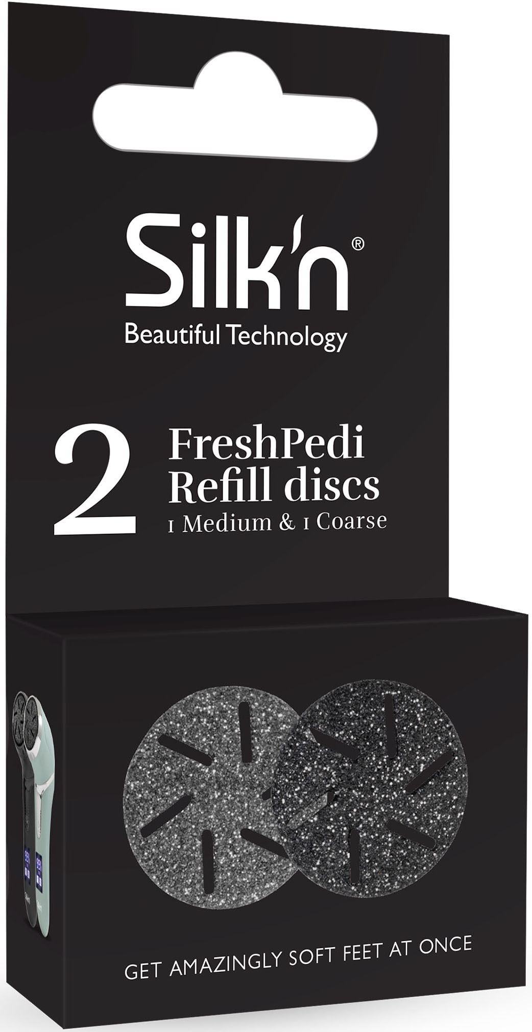 Silk'n Hornhautentferner Ersatzschleifscheiben »FreshPedi Refill discs 1 Medium 1Coarse«