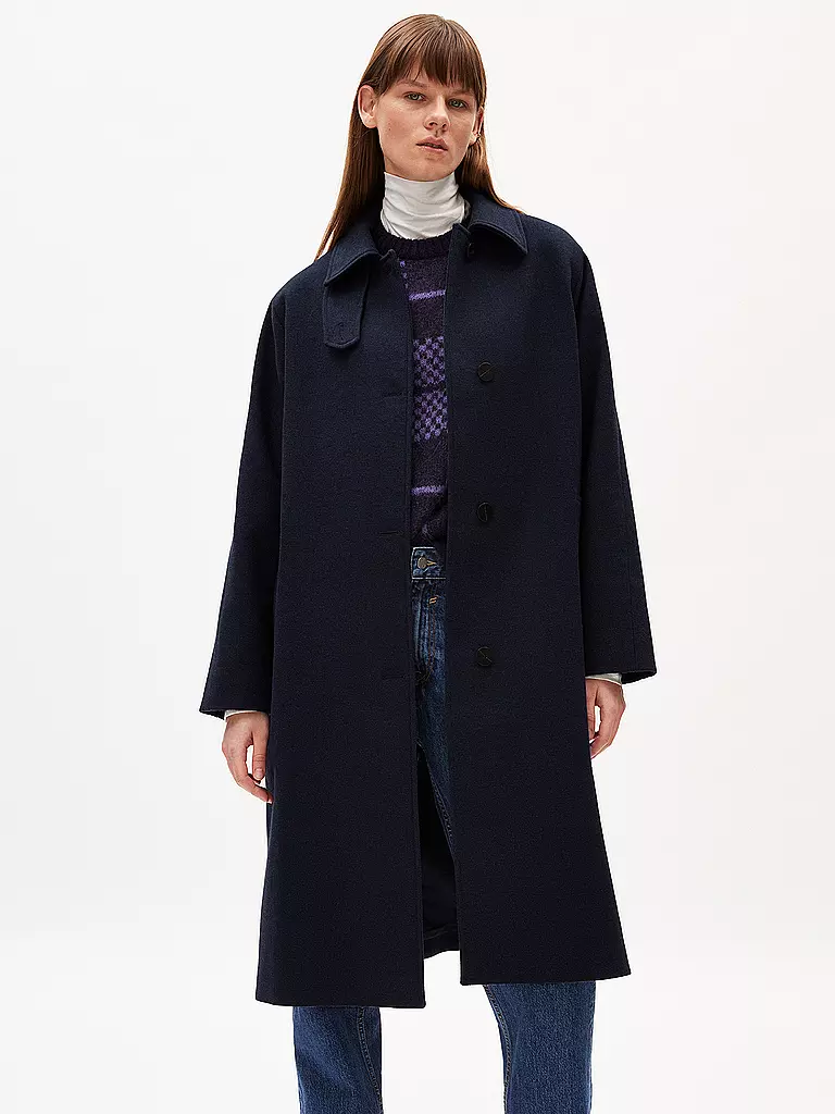 ARMEDANGELS Trenchcoat VAANOISE dunkelblau