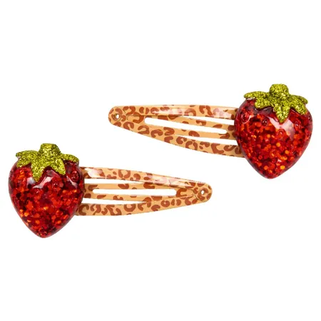 Die Spiegelburg Haarclips Erdbeere - beautiful Stars, 1 Packung, 2-fach sortiert