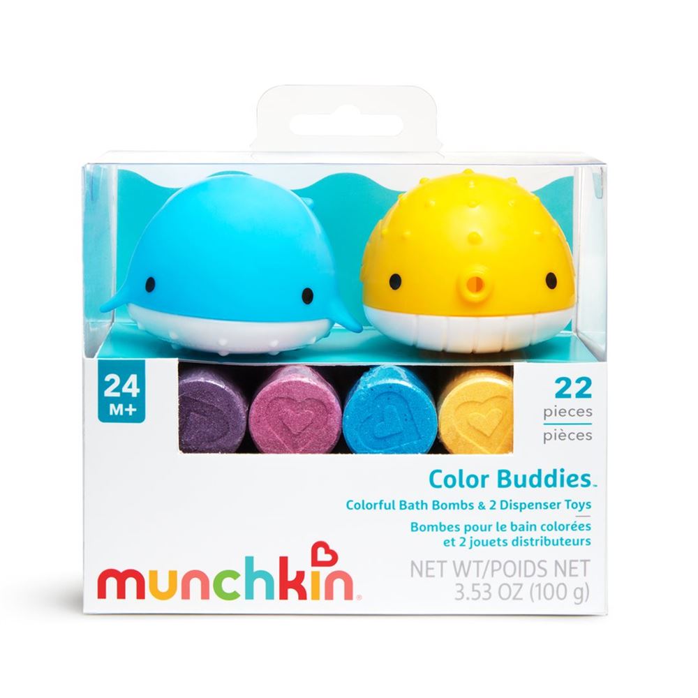 MUNCHKIN Color Buddies<br>1 Stück, 20 bunte Bomben+2 Spielzeuge