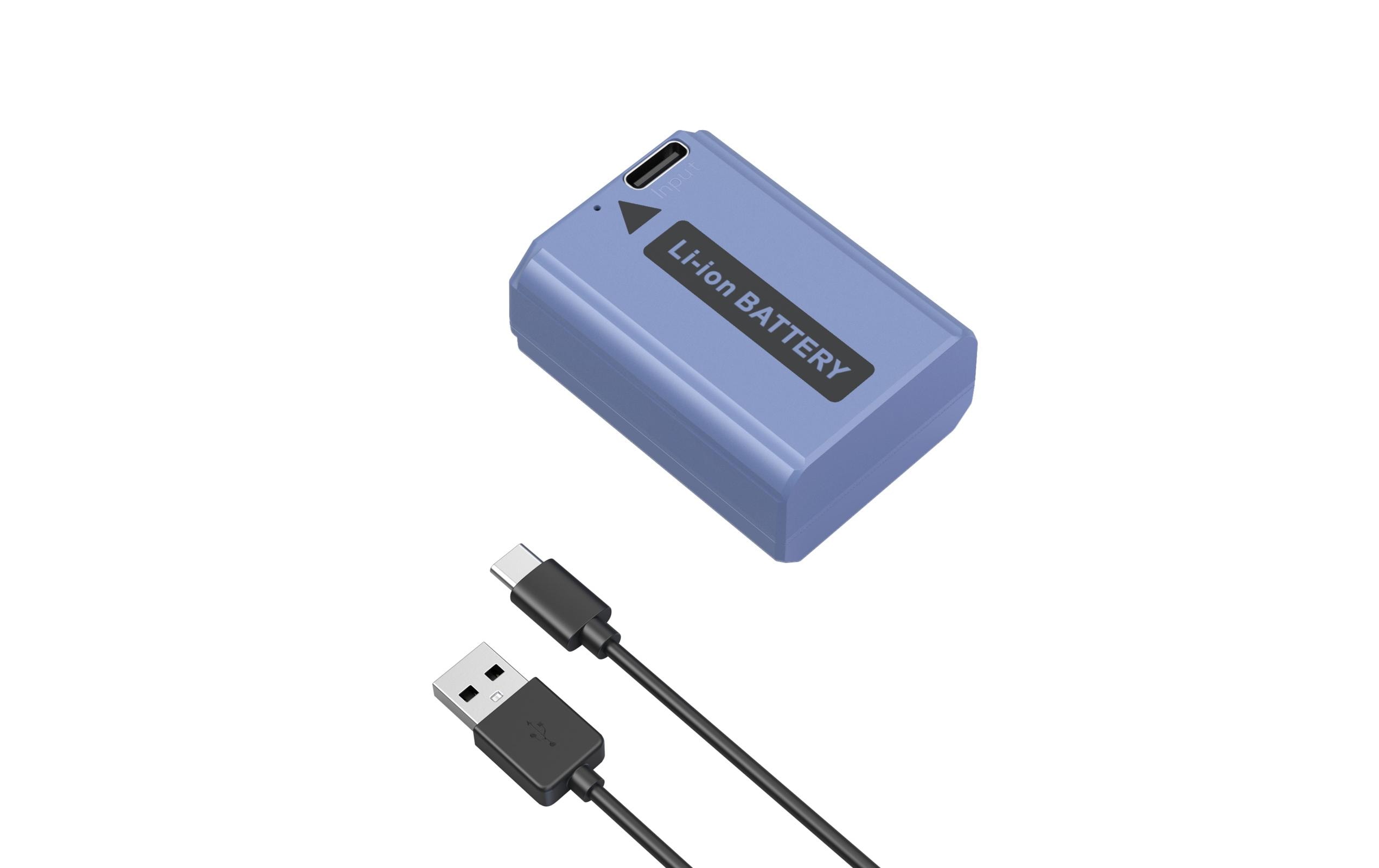 Digitalkamera-Akku NP-FW50 USB-CUSB-C wiederaufladbarer Kamera-Akku