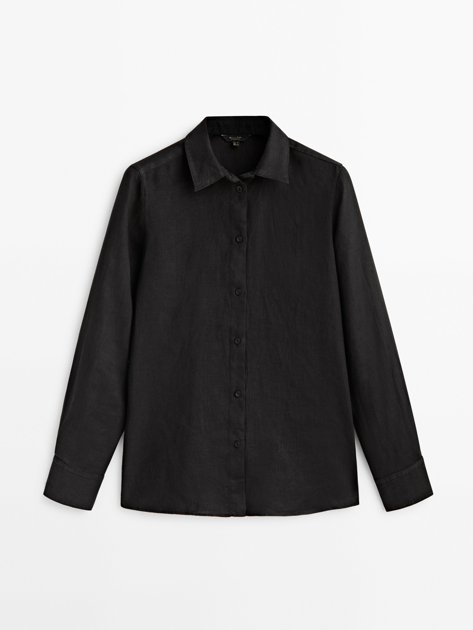 Camisa 100% linho - PRETA