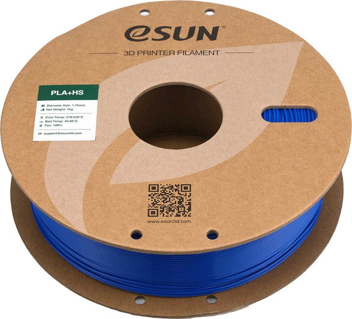 eSUN  PLA+HS Blue, 1,75 mm / 1000 g    PLA-Filament für den Hochgeschwindigkeitsdruck