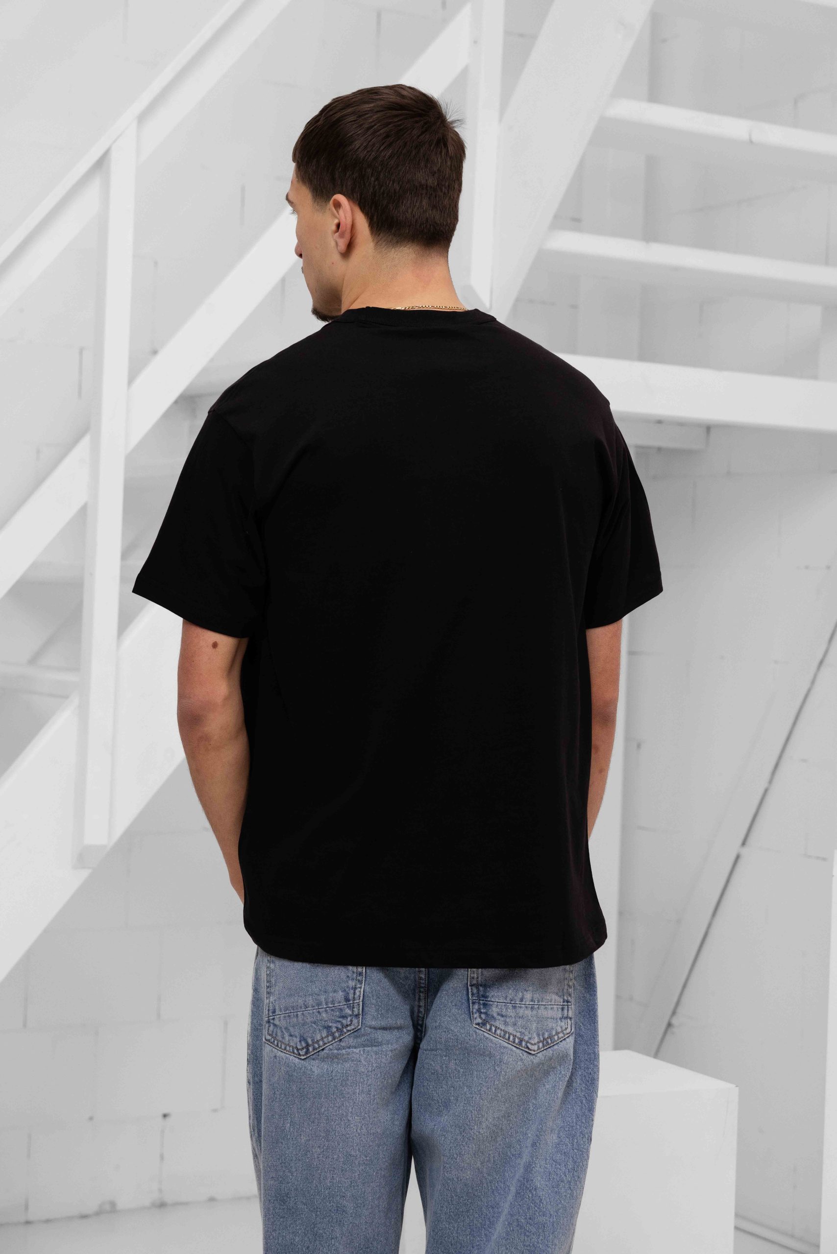 Versace Jeans Couture Square Logo Print T-Shirt Heren Zwart