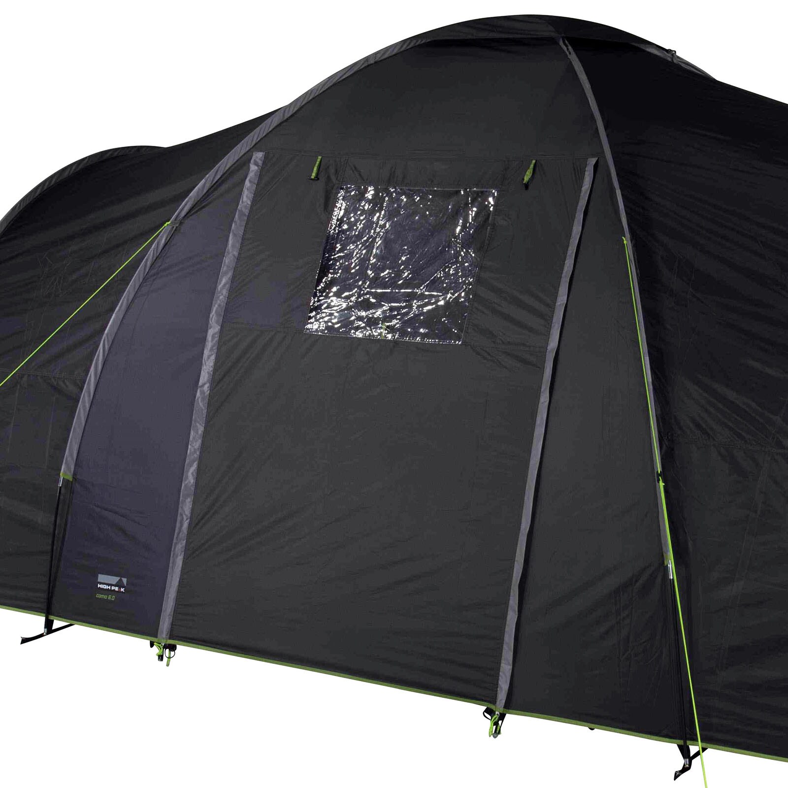 HIGH PEAK Kuppelzelt Como 4 Personen Zelt Familienzelt Campingzelt Groß Vorraum